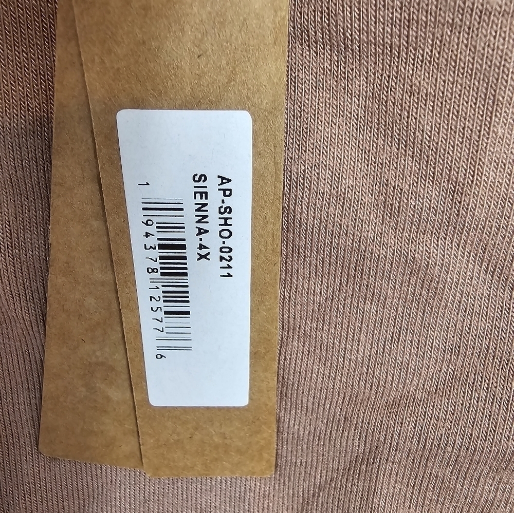 SKIMS Drawstring Ultrasoft pajama shorts in size 4X in Sienna NWT - Picture 3 of 4